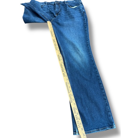 Old Navy Mens Boot Cut Jeans Built-In Tough Flex Denim Blue 38x34 - Picture 5 of 9